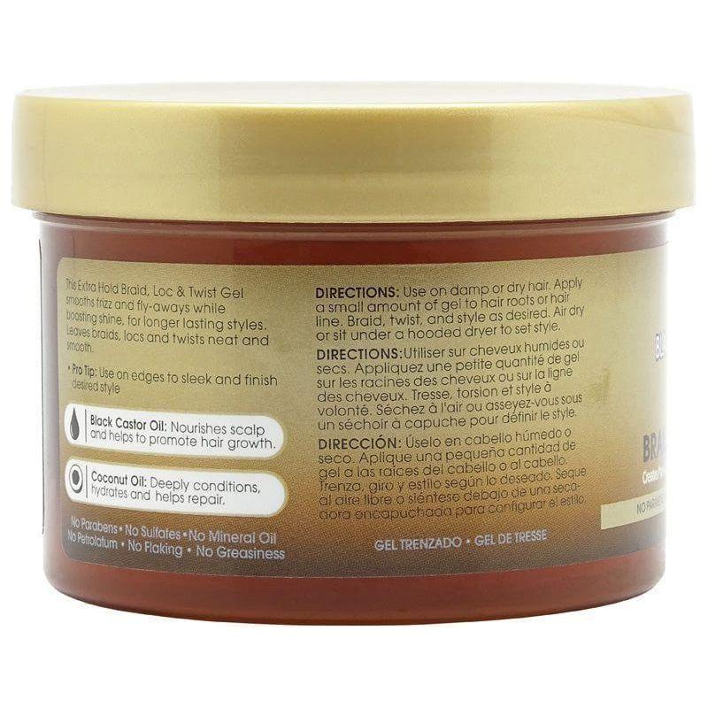 African Pride Black Castor Miracle Braid, Loc &amp; Twist Gel 227g - gtwtoporld.com