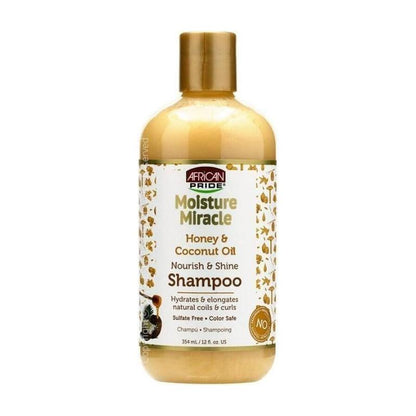 African Pride Honey &amp; Coconut Oil Nourish and Shine Shampoo 354ml - gtwtoporld.com