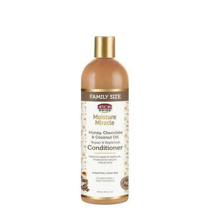 African Pride Moisture Miracle Honey Chocolate &amp; Coconut Oil Conditioner 16 Oz - gtwtoporld.com