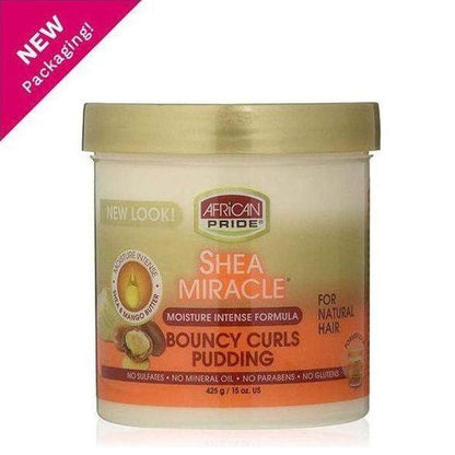 African Pride Shea Butter Miracle Moisture Intense Bouncy Curls Pudding 443ml - gtwtoporld.com