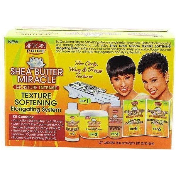 African Pride Shea Butter Miracle Moisture Intense Texture Softening Elongating System - gtwtoporld.com