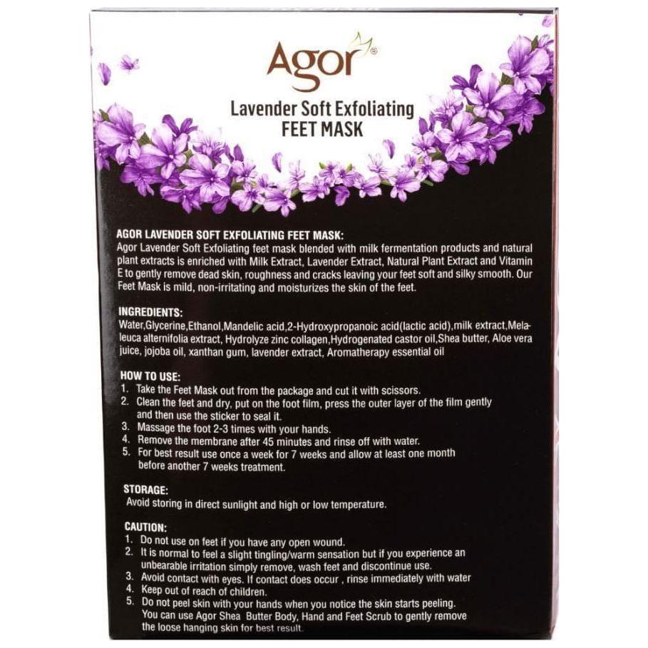 Agor Lavender Soft Exfoliating Feet Mask - gtwtoporld.com