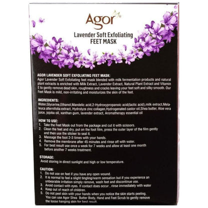 Agor Lavender Soft Exfoliating Feet Mask - gtwtoporld.com