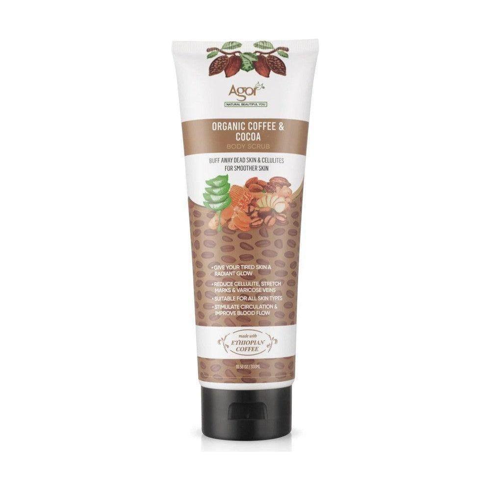 Agor Organic Coffee &amp; Cocoa Butter Body Scrub 300ml - gtwtoporld.com