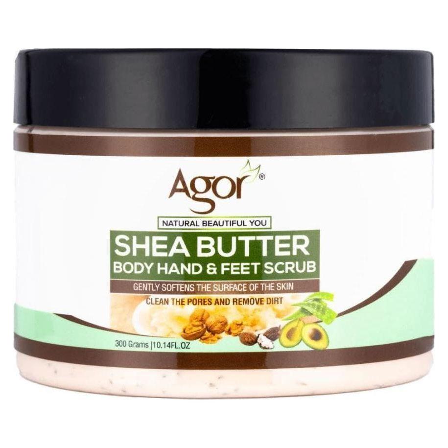 Agor shea butter body hand and feet scrub 300g - gtwtoporld.com
