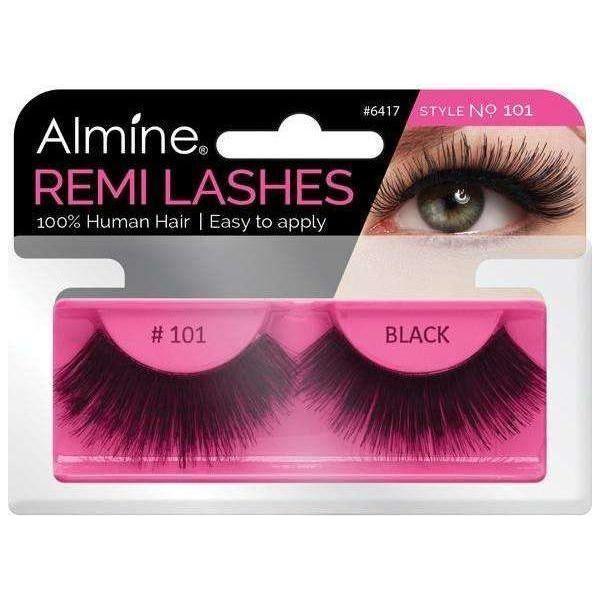 Almine Eyelashes Black 100% Remi Human hair - gtwtoporld.com