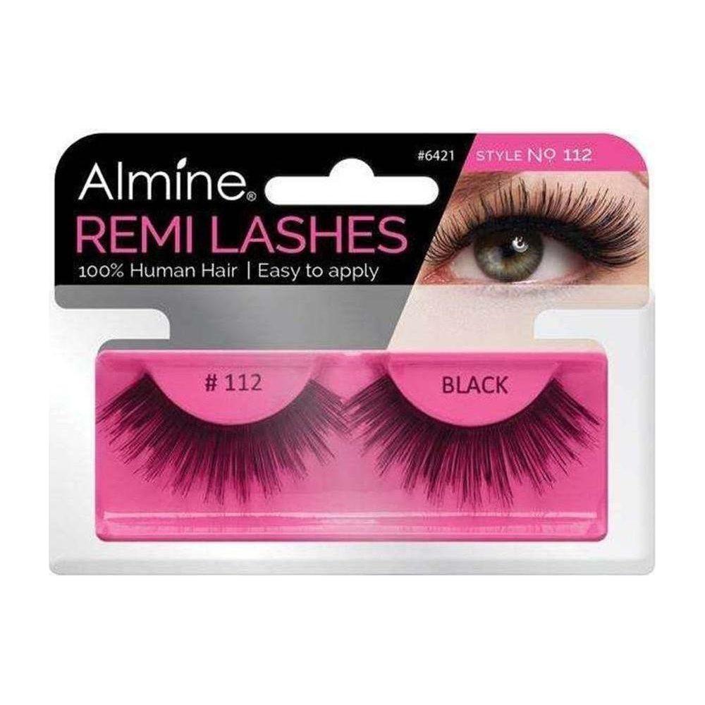 Almine Eyelashes Black 100% Remi Human hair - gtwtoporld.com