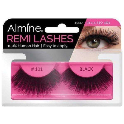 Almine Eyelashes Black 100% Remi Human hair - gtwtoporld.com