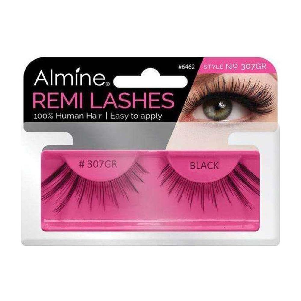 Almine Eyelashes Black 100% Remi Human hair - gtwtoporld.com
