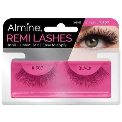 Almine Eyelashes Black 100% Remi Human hair - gtwtoporld.com