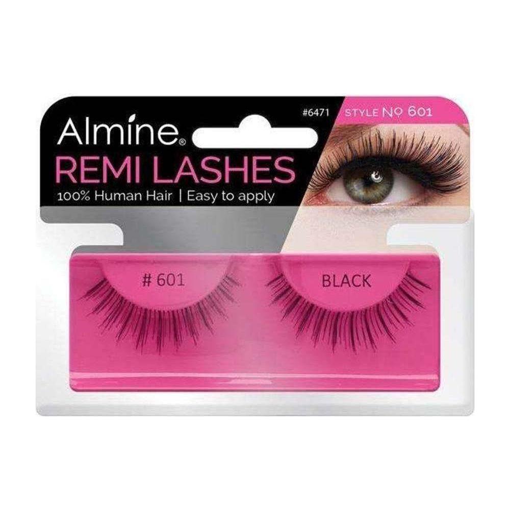Almine Eyelashes Black 100% Remi Human hair - gtwtoporld.com