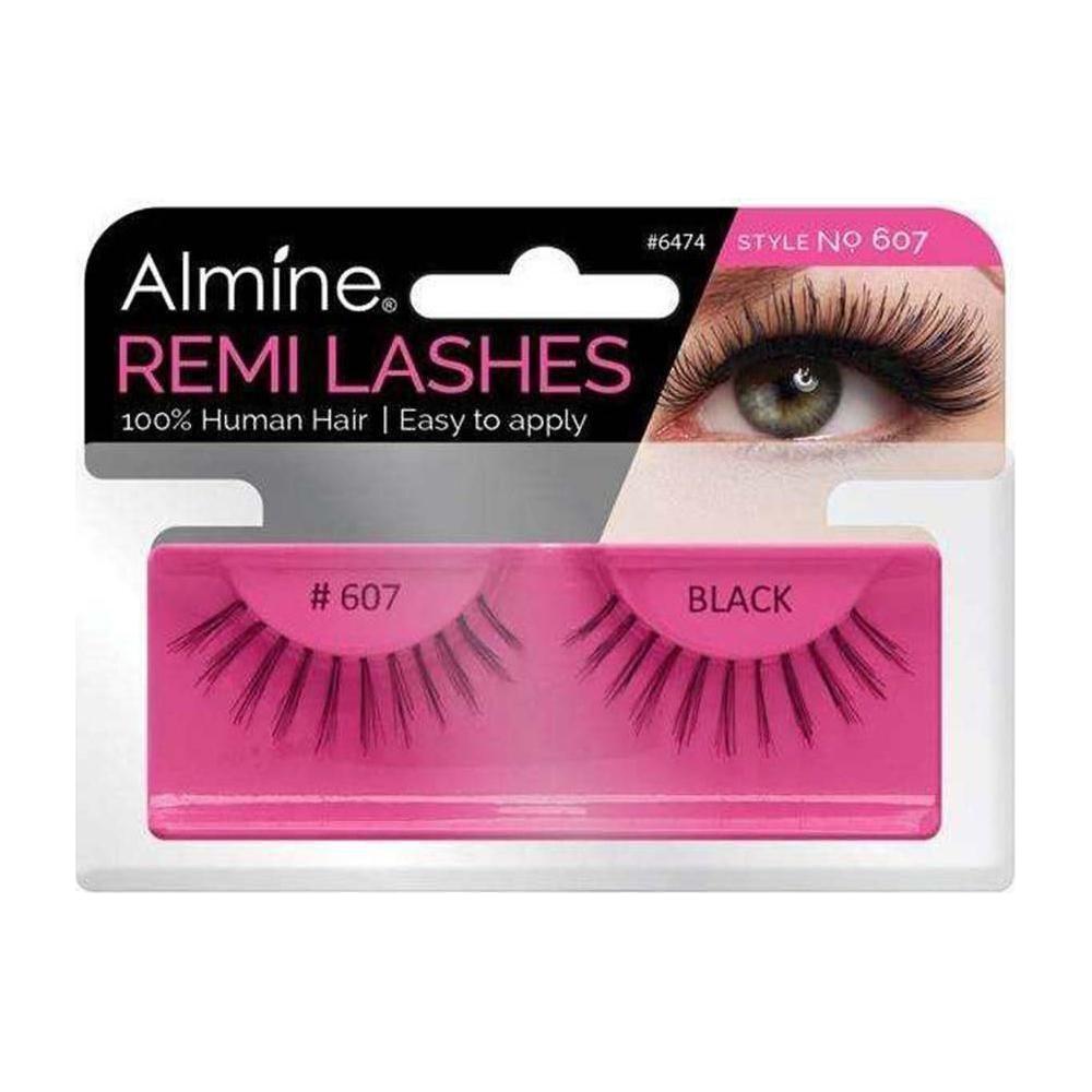 Almine Eyelashes Black 100% Remi Human hair - gtwtoporld.com