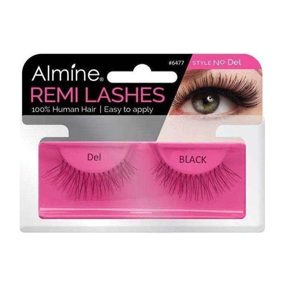 Almine Eyelashes Black 100% Remi Human hair - gtwtoporld.com