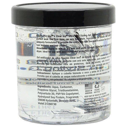 ampro Pro Styl Clear Ice Ultra Hold Protein Styling Gel 426g - gtwtoporld.com