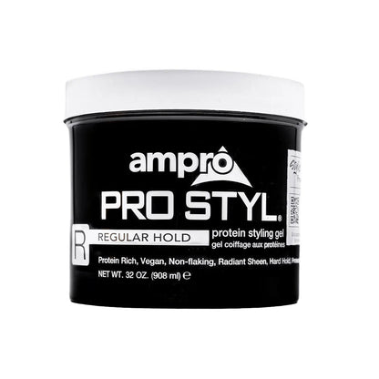 ampro Pro Styl protein Regular Hold styling gel 15oz /32oz - gtwtoporld.com