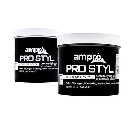 ampro Pro Styl protein Regular Hold styling gel 15oz /32oz - gtwtoporld.com