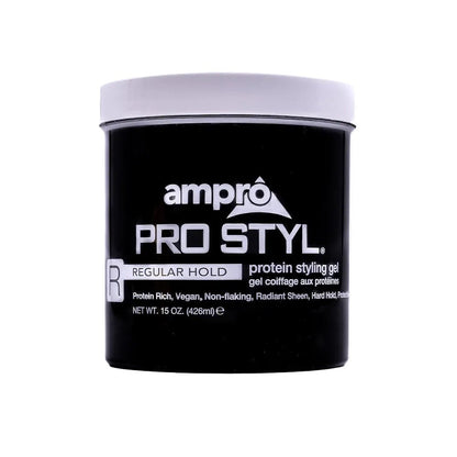 ampro Pro Styl protein Regular Hold styling gel 15oz /32oz - gtwtoporld.com