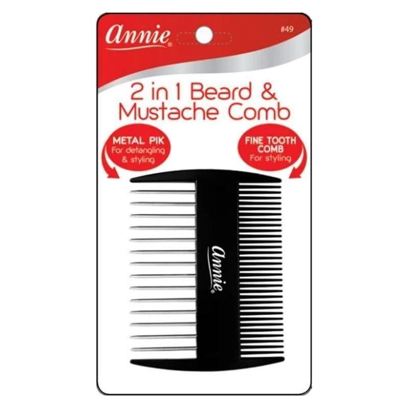 Annie 2 in 1 Beard &amp; Mustache Comb - gtwtoporld.com