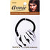 Annie Curved Ponytail Ring With Thick, Black Elastic - gtwtoporld.com