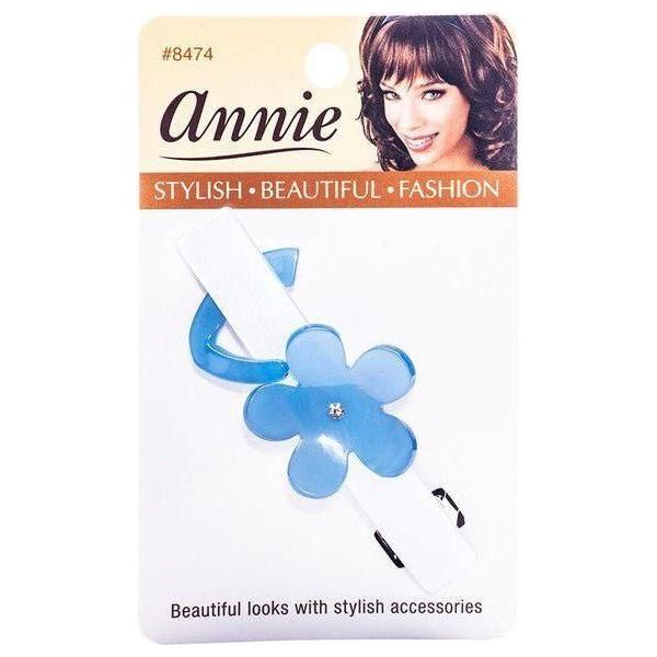 Annie Daisy Barrette/Haarspange, 8cm, Light Blue - gtwtoporld.com