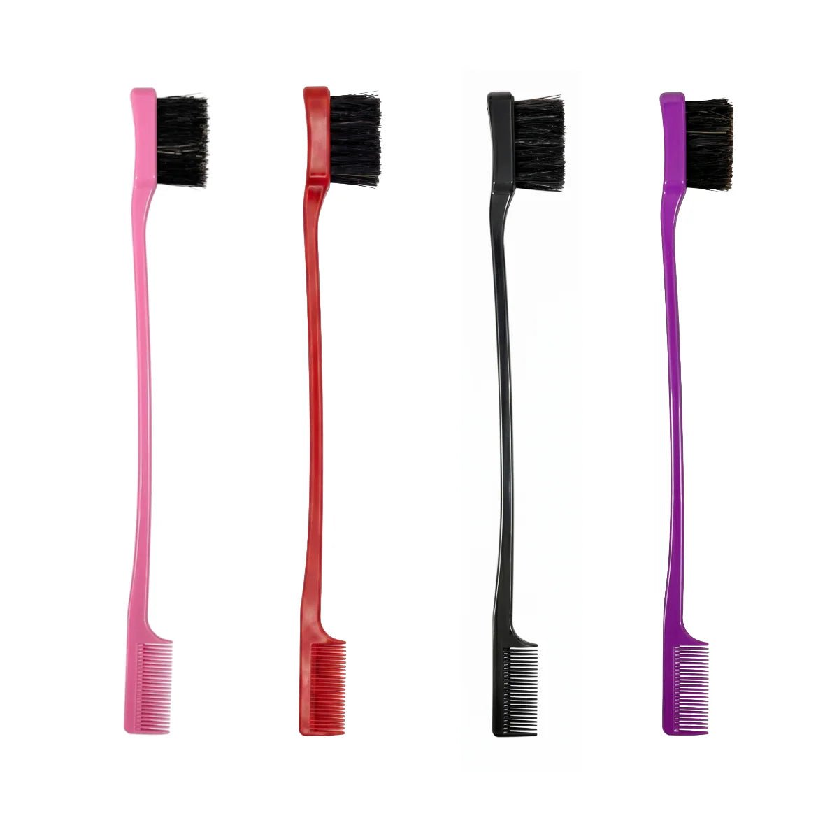 Annie Dual-Ended 2 in 1 Edge Brush &amp; Comb (Assorted Color) - gtwtoporld.com