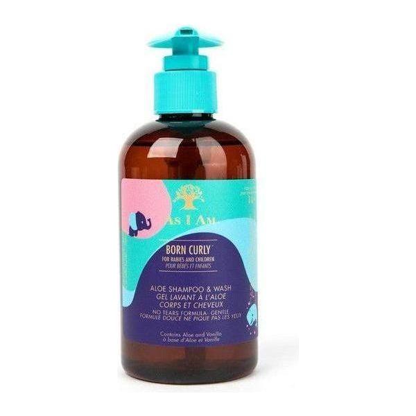 As I Am Born Curly Aloe Shampoo &amp; Wash 240ml - gtwtoporld.com