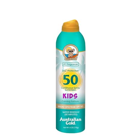 Australian Gold Kids Continuous Spray Sunscreen SPF 50 /6oz - gtwtoporld.com