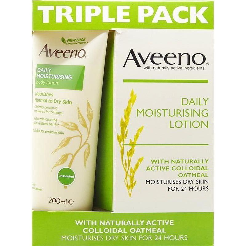 Aveeno Daily Moisturising Lotion Triple Pack 3 x200ml - gtwtoporld.com