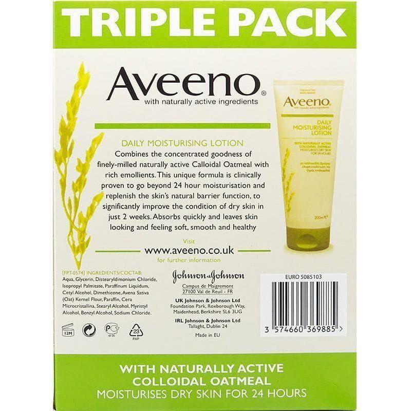 Aveeno Daily Moisturising Lotion Triple Pack 3 x200ml - gtwtoporld.com