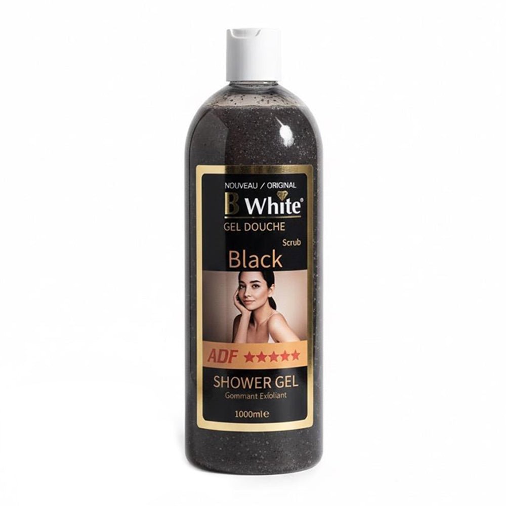 B WHITE GEL DOUCHE Black Shower Gel Scrub 1000 ml - gtwtoporld.com