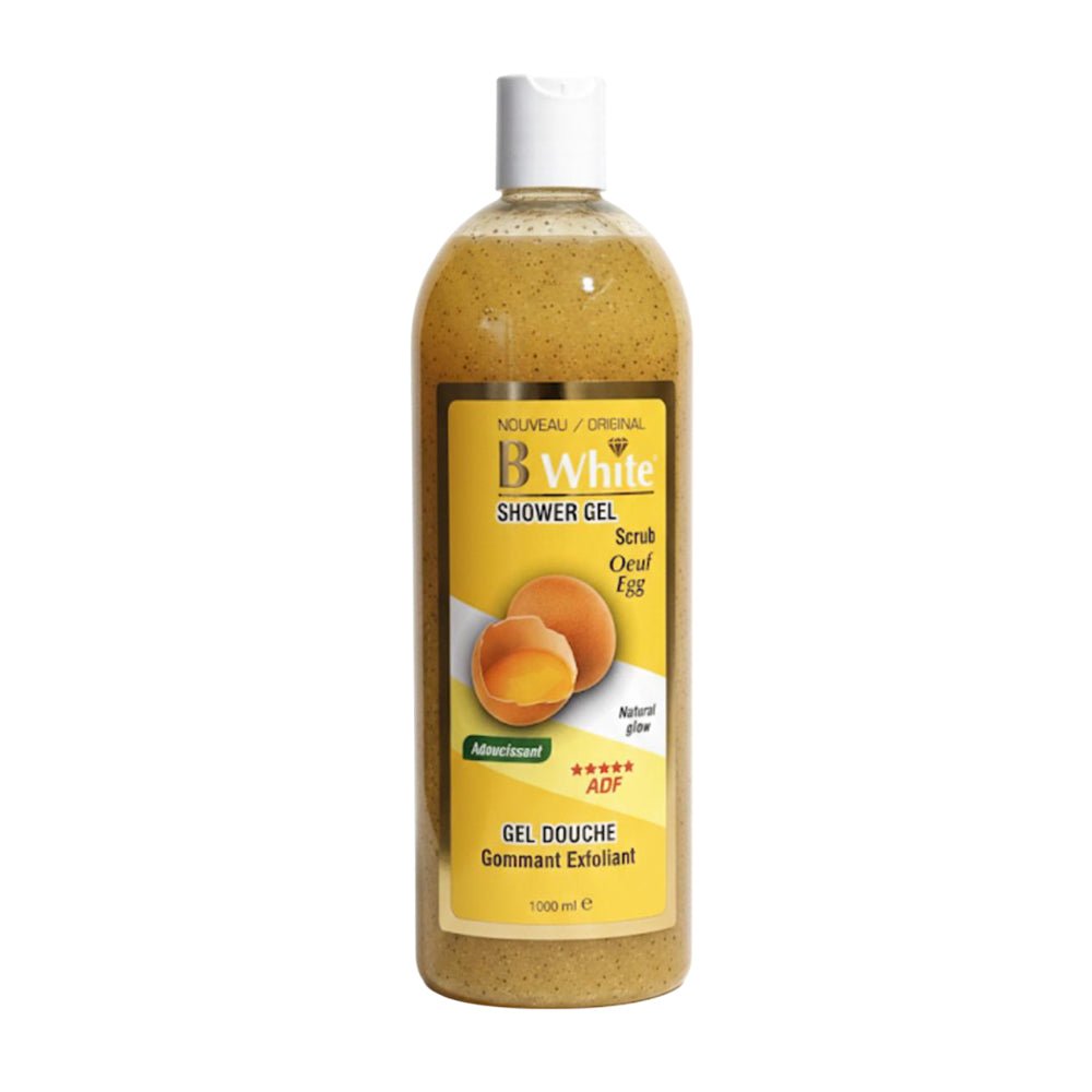 B WHITE GEL DOUCHE Oeuf Egg Shower Gel Scrub 1000 ml - gtwtoporld.com