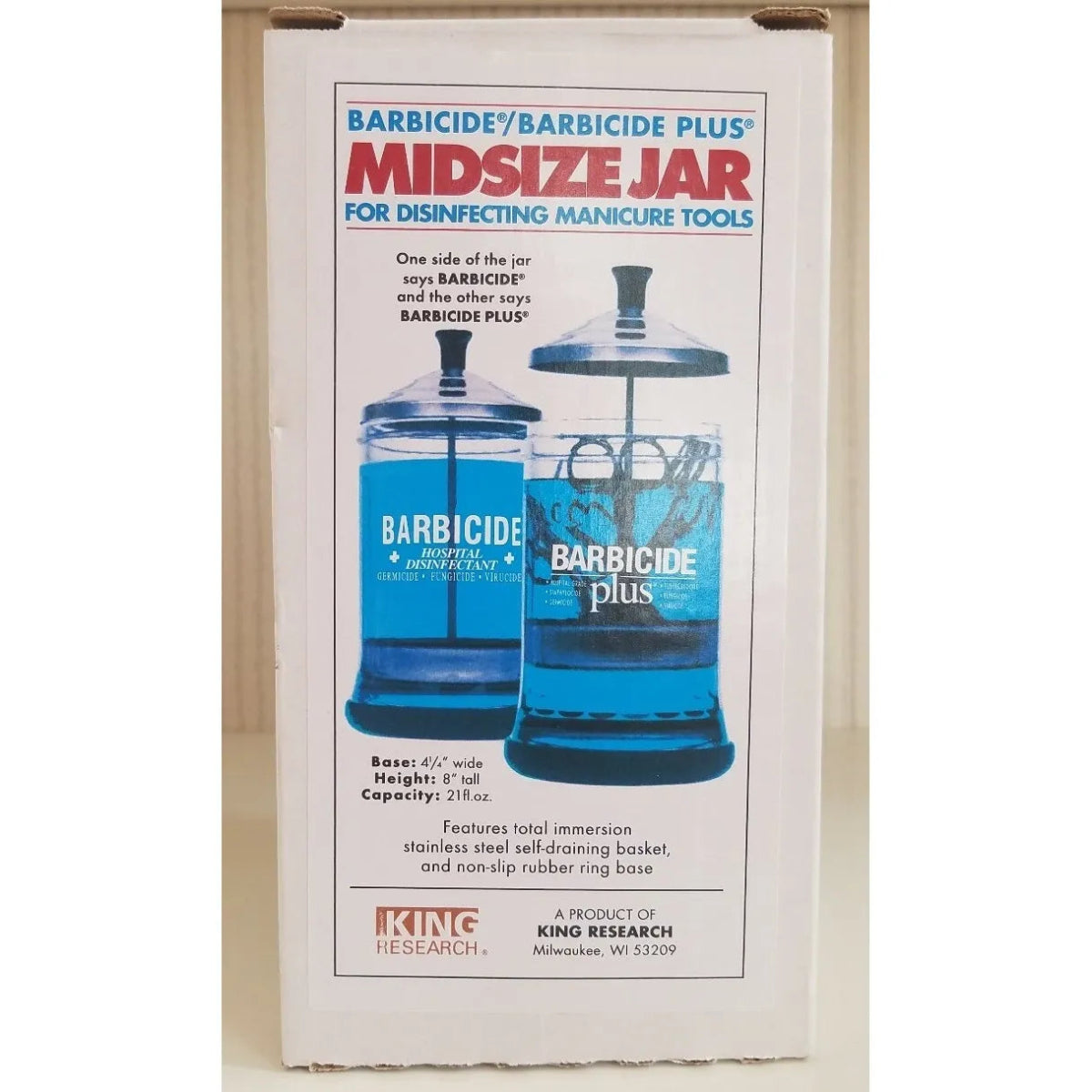 Barbicide Midsize Jar for Disinfecting Manicure Tools - gtwtoporld.com