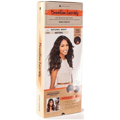 Bare&amp;Natural Natural Wavy Wig Human Hair - gtwtoporld.com