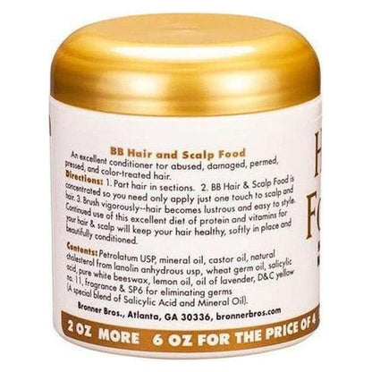 BB Hair food Hair &amp; Scalp Nourishment for relaxed &amp; pressed hair 177ml - gtwtoporld.com