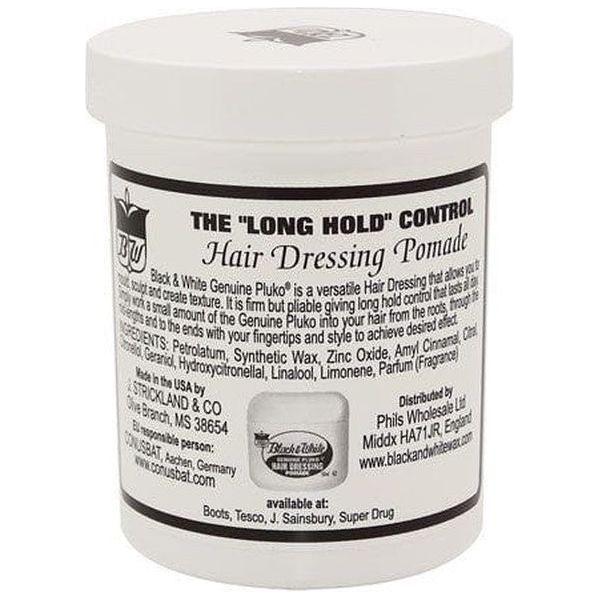 Black &amp; White Genuine Pluko Hair Dressing Pomade 200ml - gtwtoporld.com