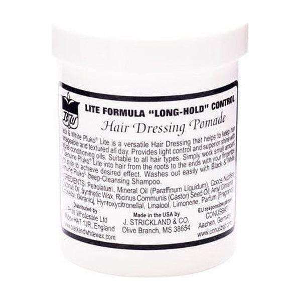 Black &amp; White Genuine Pluko LIte Formula Hair Dressing Pomade 200ml - gtwtoporld.com