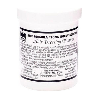 Black &amp; White Genuine Pluko LIte Formula Hair Dressing Pomade 200ml - gtwtoporld.com