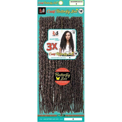 BOBBI BOSS 3X Calif. Butterfly Locs Pre - Looped Crochet Braid Kunsthaar 18" - gtwtoporld.com