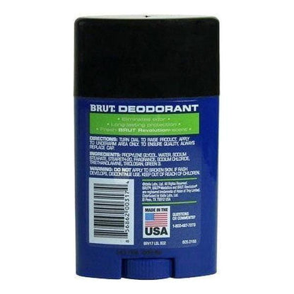 Brut Dedorant Stick Revolutionr Fragrance 2,25 Oz - gtwtoporld.com