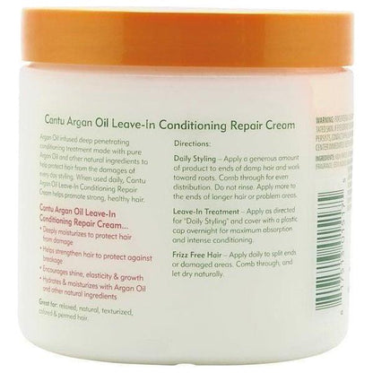 Cantu Argan Oil Leave - In Conditioner Repair Cream 453g - gtwtoporld.com