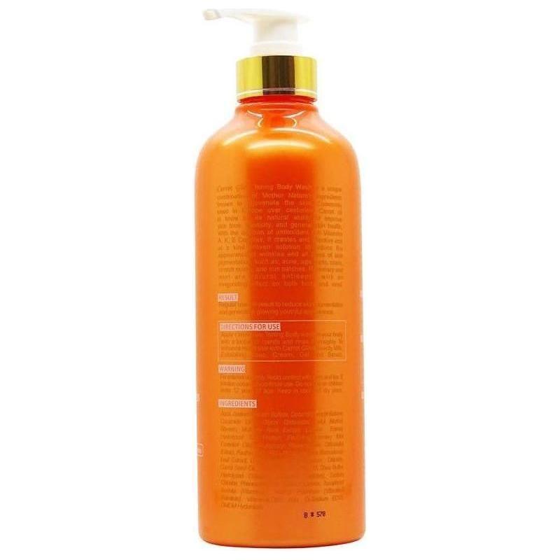 Carrot Glow Intense Toning Body Wash Rosemary Mint with Carrot Oil &amp; Vitamins A, K, E Complex 500ml - gtwtoporld.com