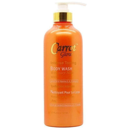 Carrot Glow Intense Toning Body Wash Rosemary Mint with Carrot Oil &amp; Vitamins A, K, E Complex 500ml - gtwtoporld.com