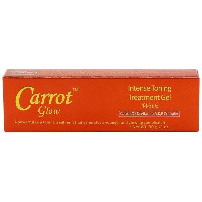 Carrot Glow Intense Toning Treatment Gel with Carrot Oil &amp; Vitamin A,K,E Complex 30g - gtwtoporld.com