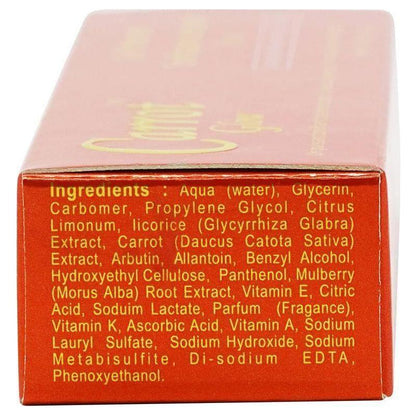 Carrot Glow Intense Toning Treatment Gel with Carrot Oil &amp; Vitamin A,K,E Complex 30g - gtwtoporld.com