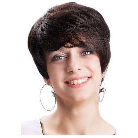 Clair International Wig Bresilienne Donna 1K Color: Natural, Human Hair - gtwtoporld.com