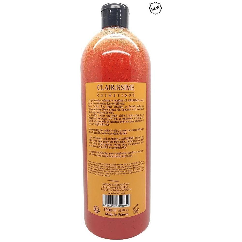 Clairissime Exfoliant Carrot Shower Gel 1000ml - gtwtoporld.com