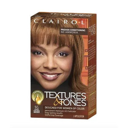 Clairol Textures and Tones Permanent Moisture - Rich Hair Color - gtwtoporld.com