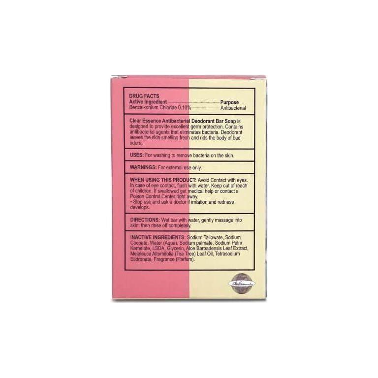 Clear Essence Platinum Antibacterial Deodorant Bar Soap 4.7 oz / 133g - gtwtoporld.com