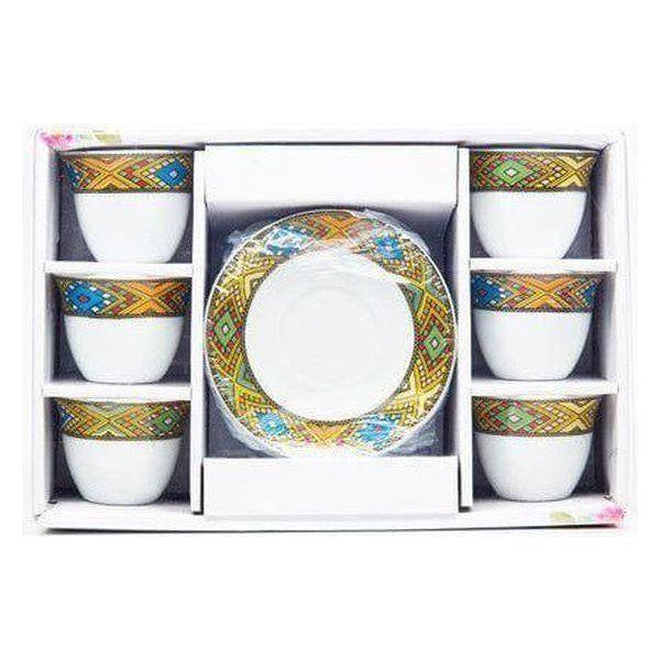 Coffee cups and coasters set of 6+6 - gtwtoporld.com