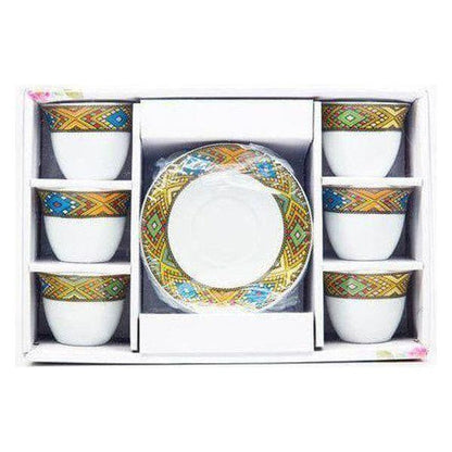 Coffee cups and coasters set of 6+6 - gtwtoporld.com